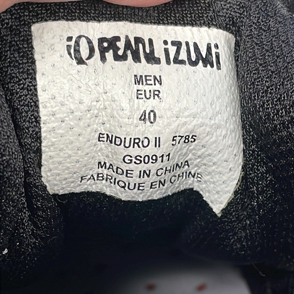 New Pearl Izumi X-Alp Enduro II Shoes Gray Black Cycling Cross Country Trail 40 - Picture 9 of 12